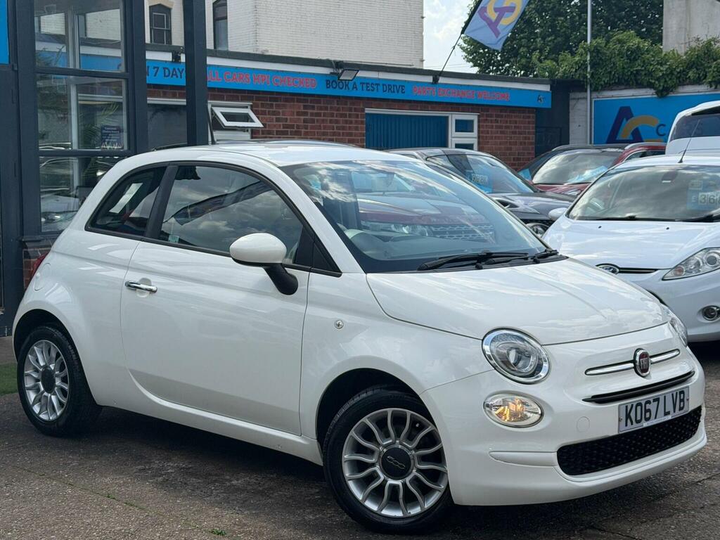 Fiat 500 Hatchback 1.2 Eco Pop Star Euro 6 Ss 2018 White
