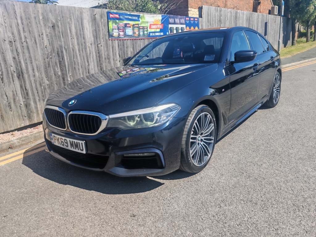 BMW 5 Series 2.0 520D M Sport PK69MMU Black #4