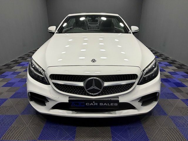 Mercedes-Benz C Class 2018 1.5 C200 Mhev Amg Line Cabriolet G WG68AHL White #4