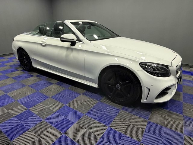 Mercedes-Benz C Class 2018 1.5 C200 Mhev Amg Line Cabriolet G WG68AHL White #5
