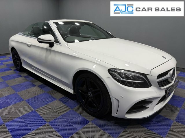 Mercedes-Benz C Class 2018 1.5 C200 Mhev Amg Line Cabriolet G WG68AHL White #2