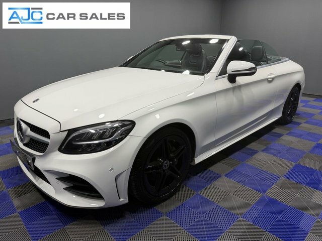 Mercedes-Benz C Class 2018 1.5 C200 Mhev Amg Line Cabriolet G White