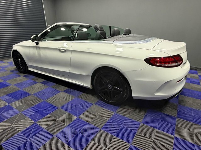 Mercedes-Benz C Class 2018 1.5 C200 Mhev Amg Line Cabriolet G WG68AHL White #6