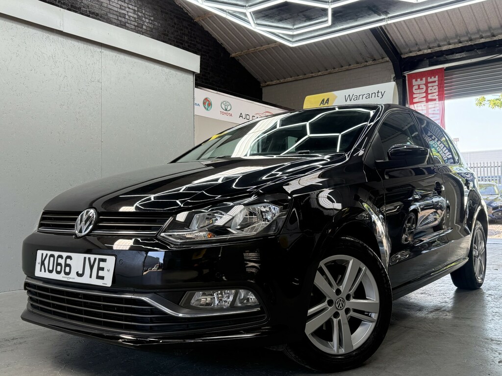 Volkswagen Polo Hatchback 1.0 Bluemotion Tech Match Apply For Fin Black