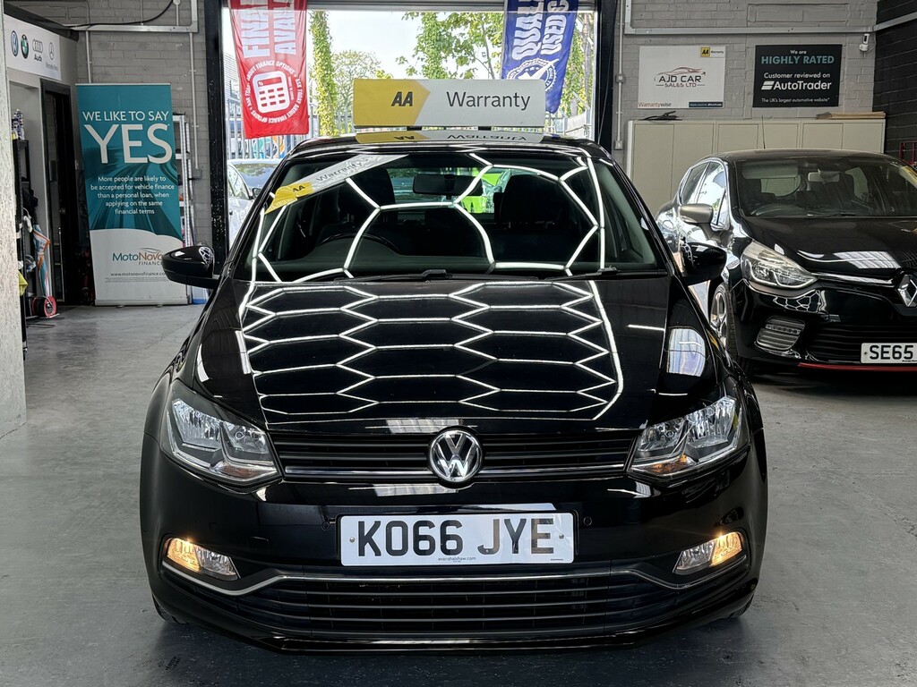 Volkswagen Polo Hatchback 1.0 Bluemotion Tech Match Apply For Fin KO66JYE Black #6