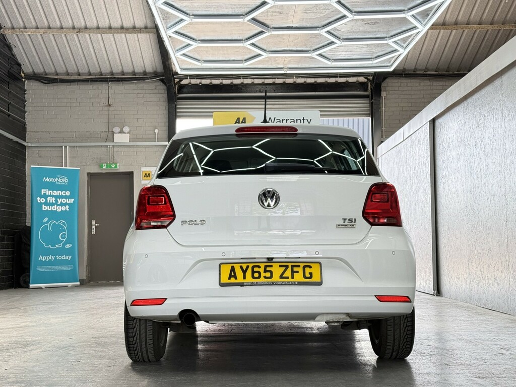 Volkswagen Polo Hatchback 1.2 Tsi Bluemotion Tech Se Apply For Fi AY65ZFG White #4