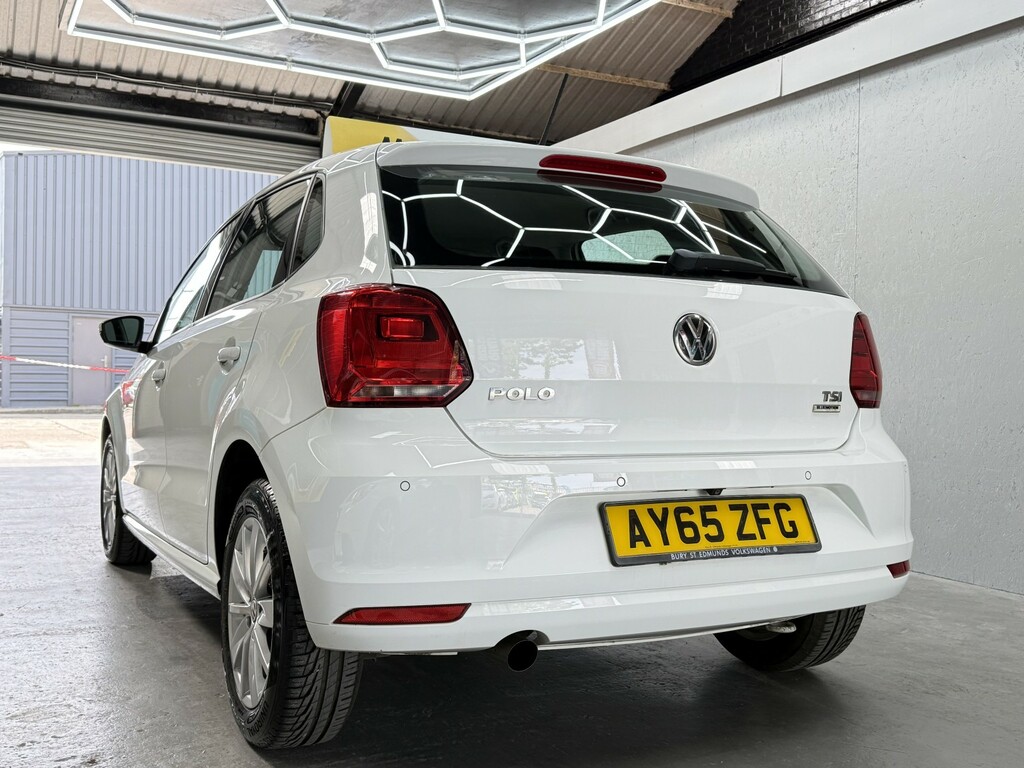 Volkswagen Polo Hatchback 1.2 Tsi Bluemotion Tech Se Apply For Fi AY65ZFG White #3
