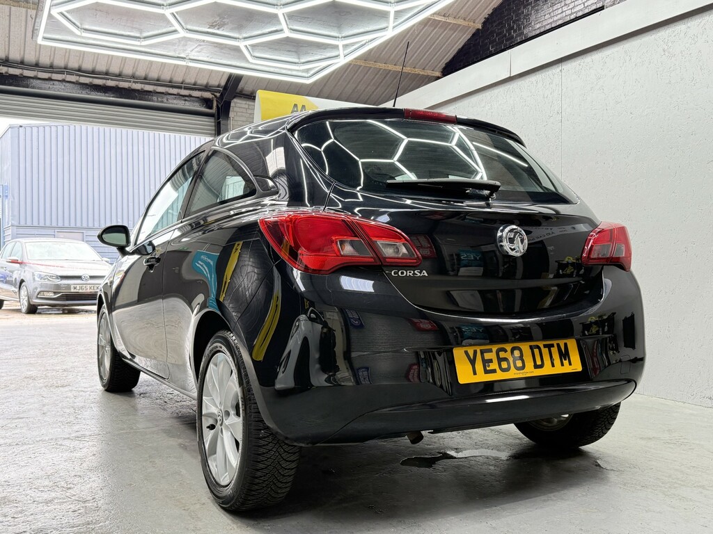 Vauxhall Corsa Hatchback 1.4 I Ecotec Energy Apply For Finance O YE68DTM Black #3
