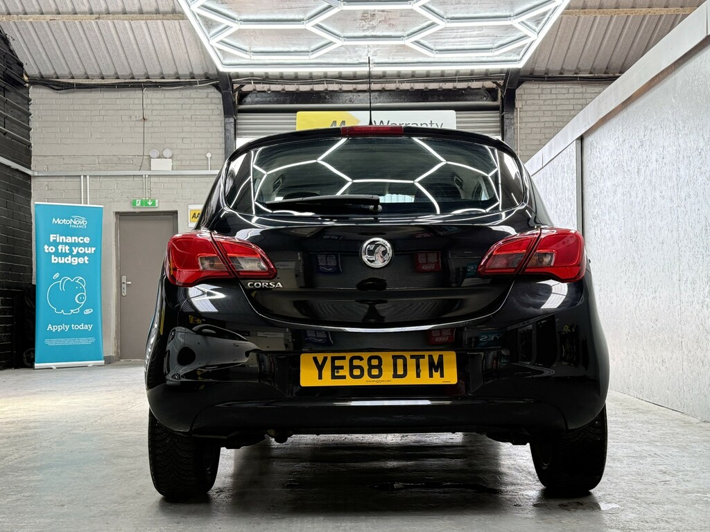 Vauxhall Corsa Hatchback 1.4 I Ecotec Energy Apply For Finance O YE68DTM Black #4