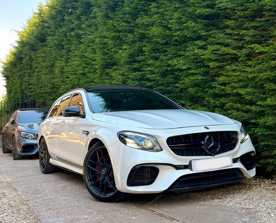 Mercedes-Benz E Class 4.0 E63 V8 Biturbo Amg S Premium Estate Petr OW04NED White #2