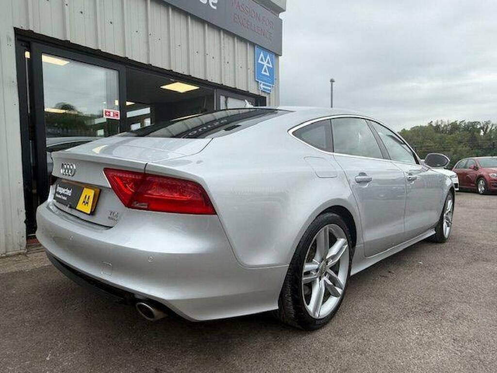 Audi A7 Hatchback 3.0 Tdi V6 S Line Sportback S Tronic Qua CU63XWA Silver #5