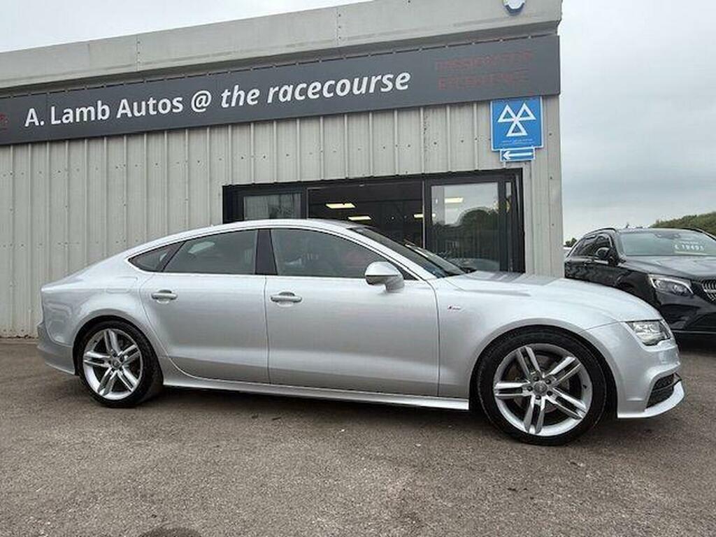 Audi A7 Hatchback 3.0 Tdi V6 S Line Sportback S Tronic Qua CU63XWA Silver #2
