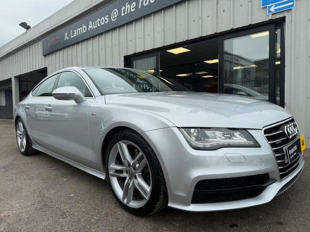 Audi A7 Hatchback 3.0 Tdi V6 S Line Sportback S Tronic Qua CU63XWA Silver #4