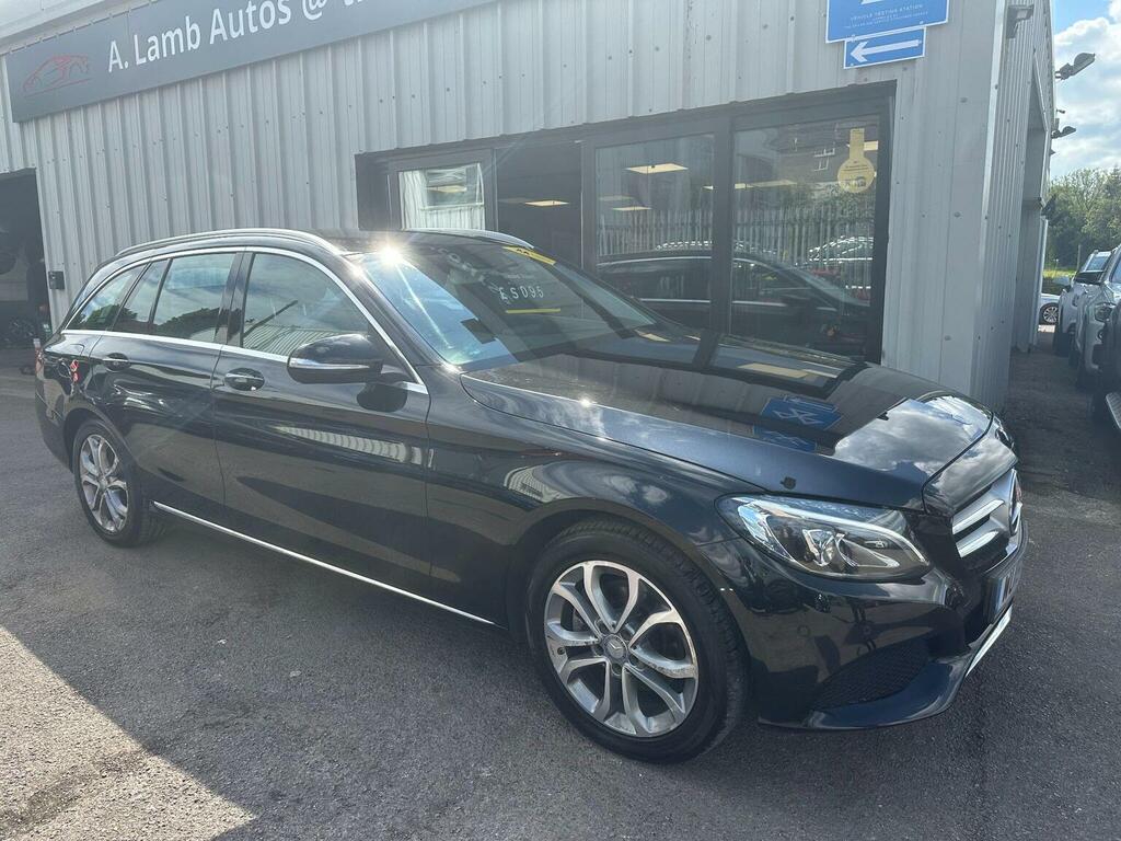 Mercedes-Benz C Class Estate 2.0 C200 Sport 7G-tronic Euro 6 Ss WU15NBE Black #3