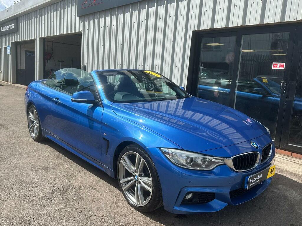 BMW 4 Series Convertible 2.0 420D M Sport Euro 6 Ss HY14OYV Blue #2