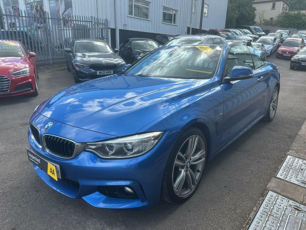 BMW 4 Series Convertible 2.0 420D M Sport Euro 6 Ss HY14OYV Blue #5