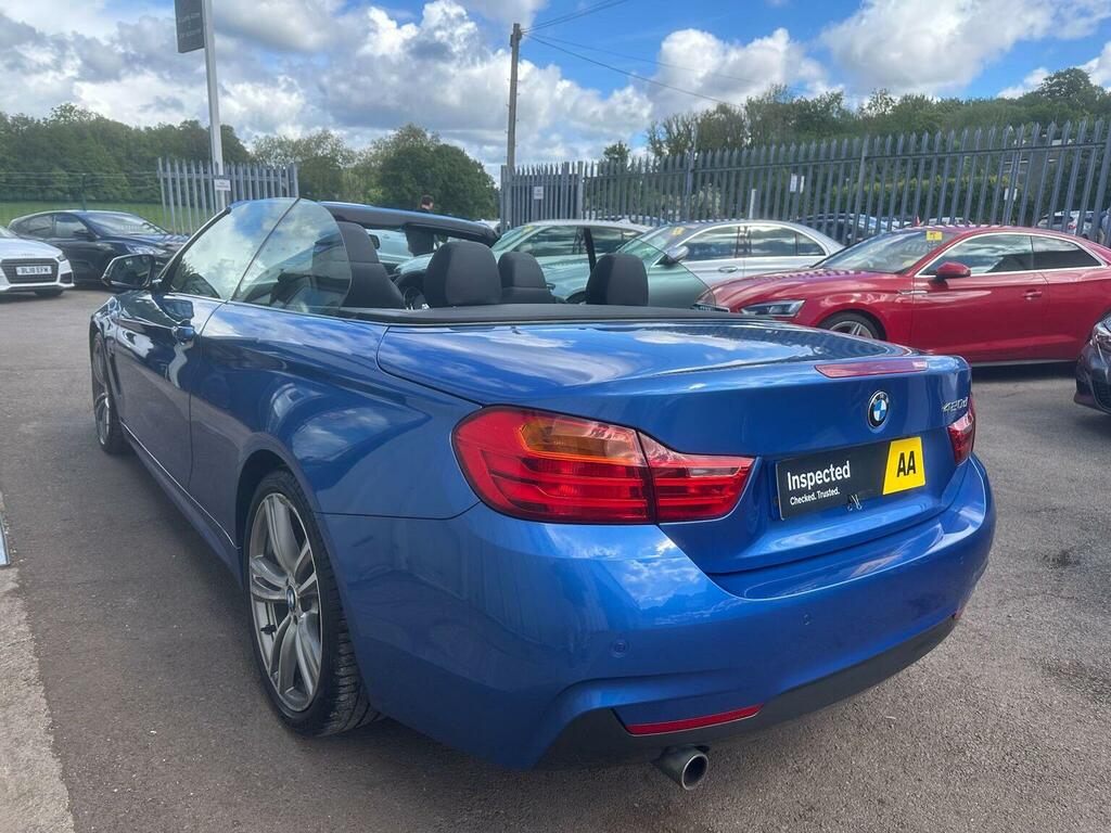 BMW 4 Series Convertible 2.0 420D M Sport Euro 6 Ss HY14OYV Blue #6
