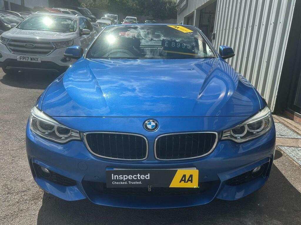 BMW 4 Series Convertible 2.0 420D M Sport Euro 6 Ss HY14OYV Blue #4