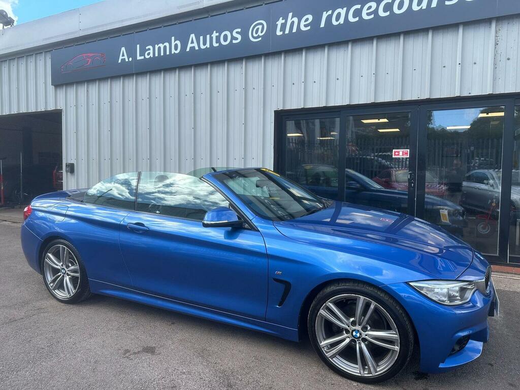 BMW 4 Series Convertible 2.0 420D M Sport Euro 6 Ss HY14OYV Blue #3