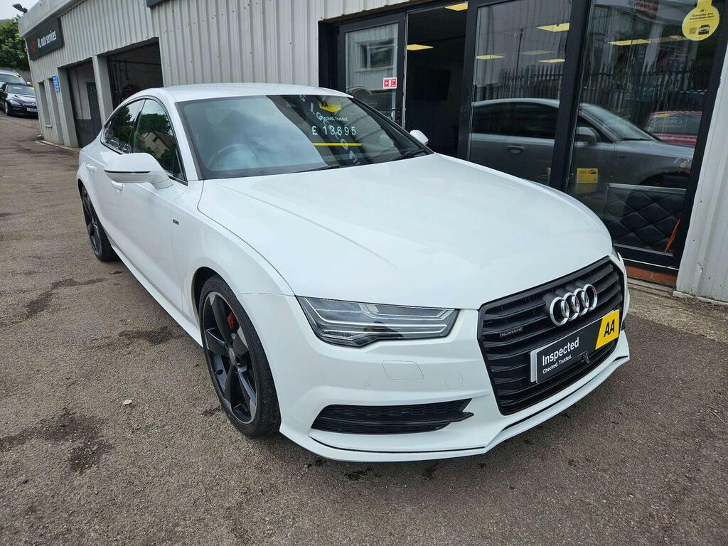 Audi A7 Hatchback 3.0 Tdi V6 Black Edition Sportback S Tro White