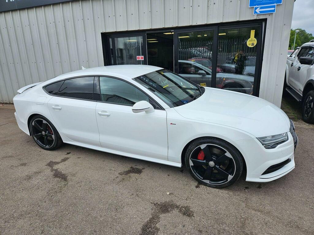 Audi A7 Hatchback 3.0 Tdi V6 Black Edition Sportback S Tro GV16WYR White #4