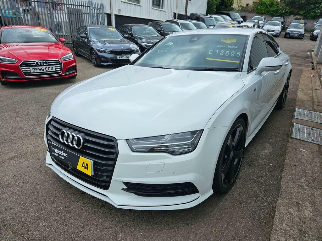 Audi A7 Hatchback 3.0 Tdi V6 Black Edition Sportback S Tro GV16WYR White #3
