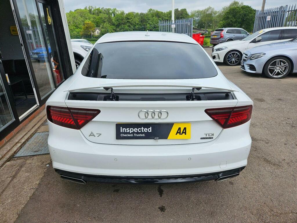 Audi A7 Hatchback 3.0 Tdi V6 Black Edition Sportback S Tro GV16WYR White #5