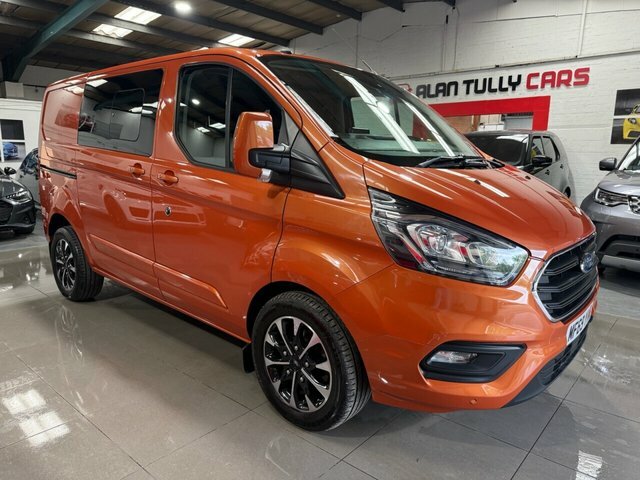 Ford Transit Custom 2019 2.0 320 Ecoblue Limited Crew Van Double Cab 5 Orange