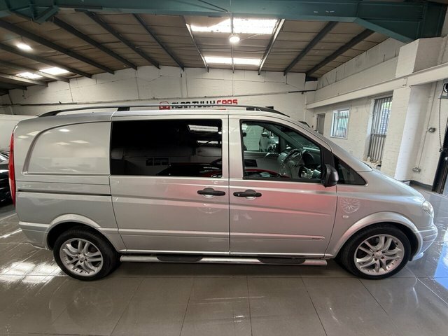 Mercedes-Benz Vito 3.0 120Cdi Dualiner Basic Long Panel Van Lwb Silver #8