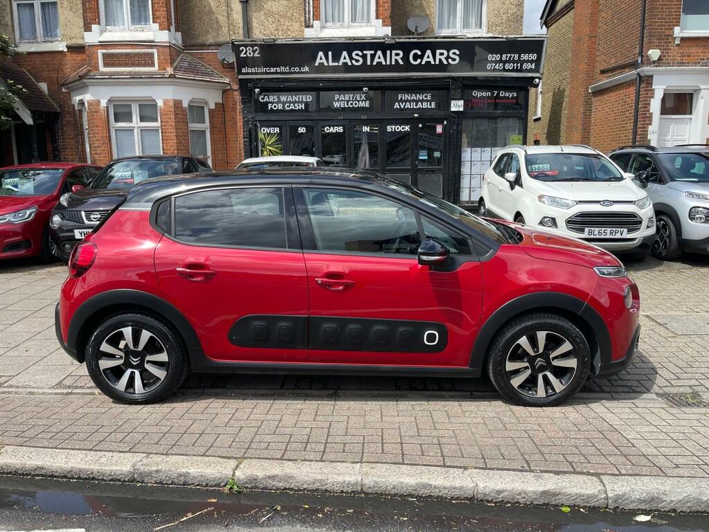Citroen C3 Hatchback 1.2 Puretech Flair Euro 6 Ss 201 NV19RAX Red #2