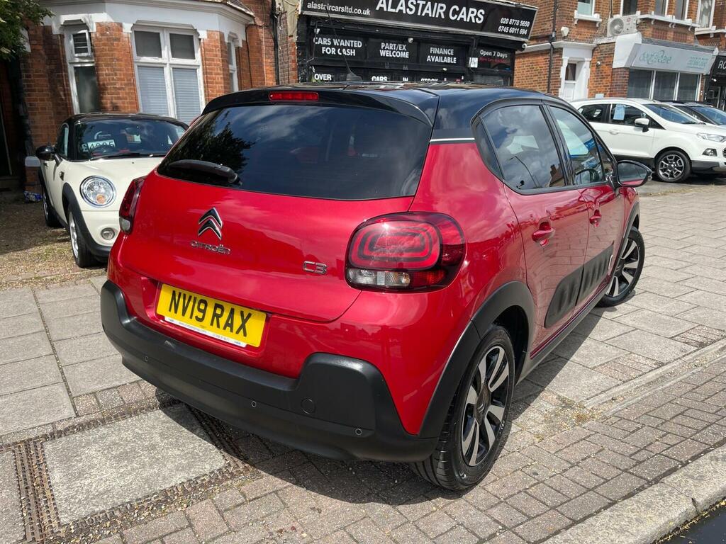 Citroen C3 Hatchback 1.2 Puretech Flair Euro 6 Ss 201 NV19RAX Red #3