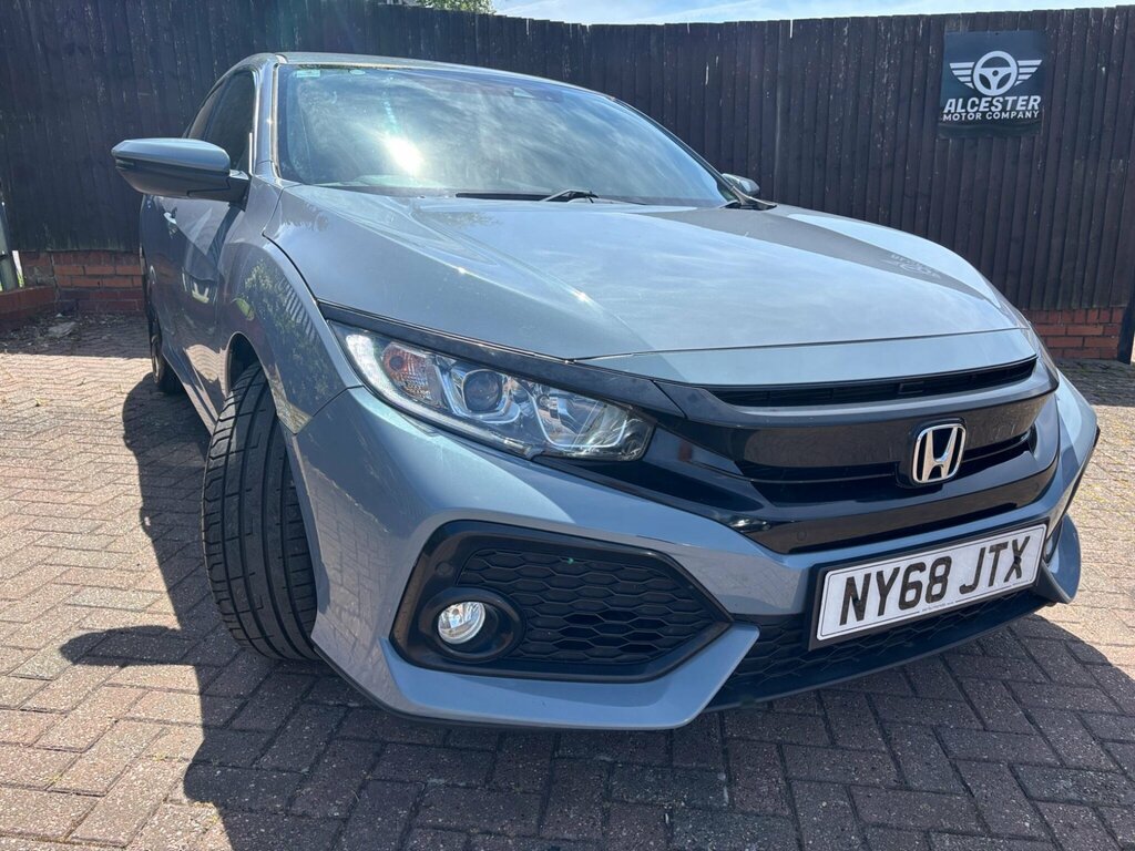 Honda Civic 1.0 Vtec Turbo Sr Euro 6 Ss NY68JTX Grey #4