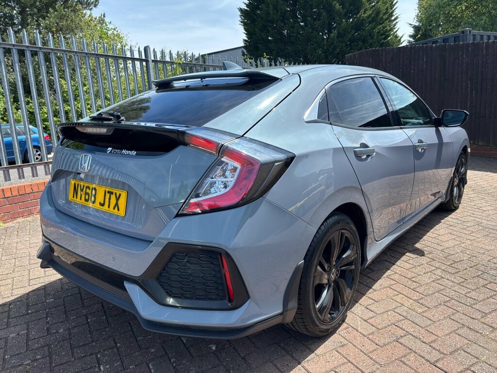 Honda Civic 1.0 Vtec Turbo Sr Euro 6 Ss NY68JTX Grey #6
