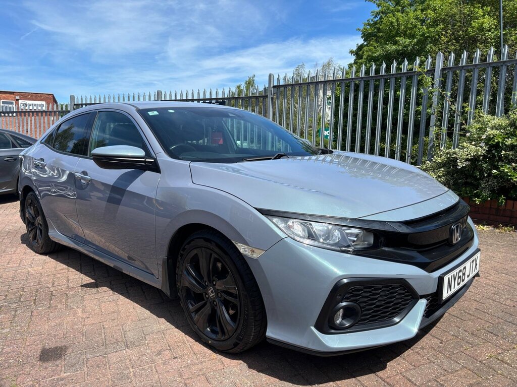 Honda Civic 1.0 Vtec Turbo Sr Euro 6 Ss NY68JTX Grey #2