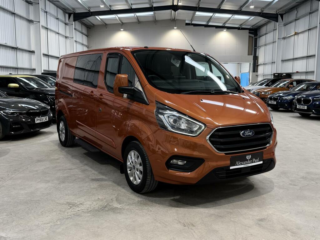 Ford Transit Custom 2.0 300 Ecoblue Limited Crew Van Double Cab Di Orange