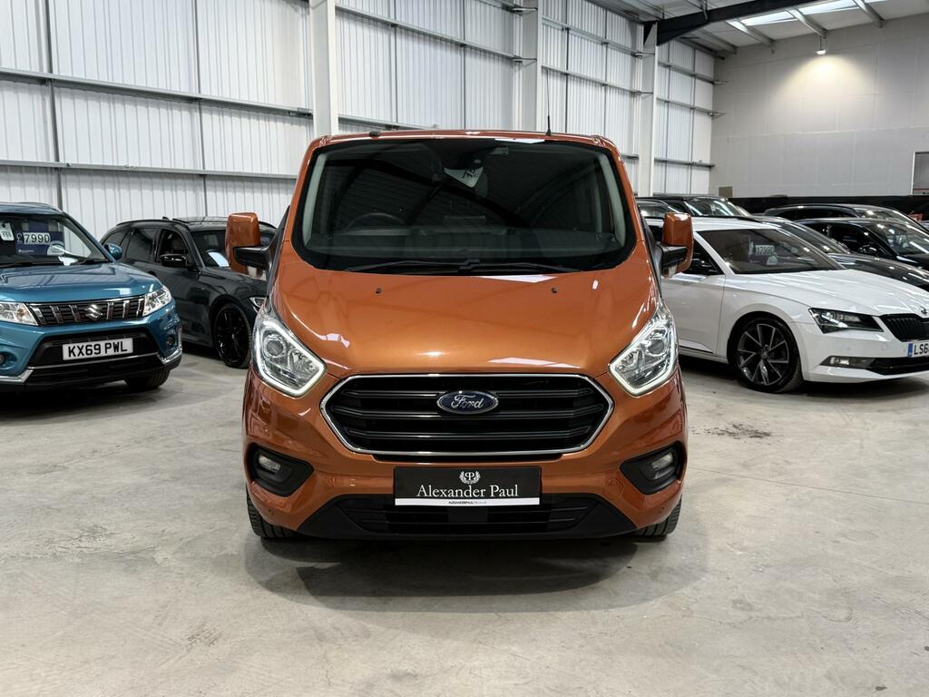 Ford Transit Custom 2.0 300 Ecoblue Limited Crew Van Double Cab Di YE68AFU Orange #2