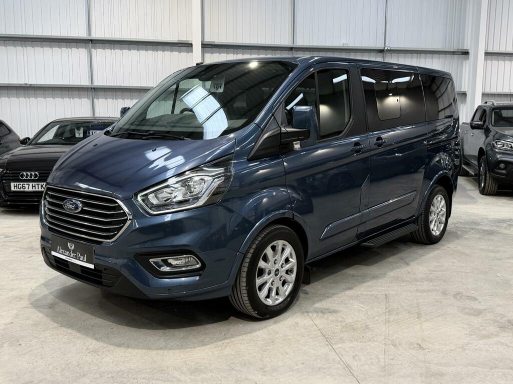 Ford Tourneo Custom 2.0 310 Ecoblue Titanium Minibus Double Cab Di Blue #3