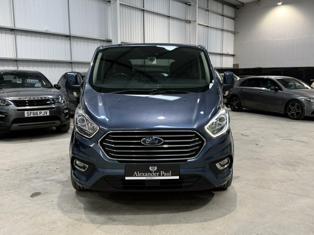 Ford Tourneo Custom 2.0 310 Ecoblue Titanium Minibus Double Cab Di Blue #2