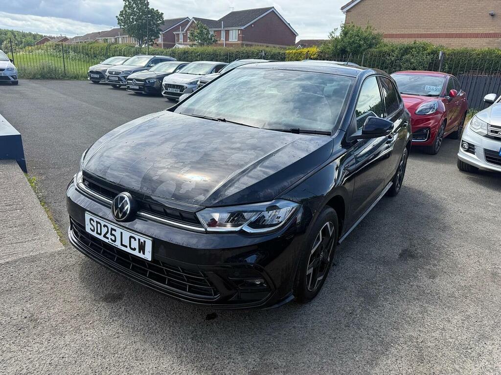 Volkswagen Polo 1.0 Tsi R-line Hatchback Euro 6 SD25LCW Black #6