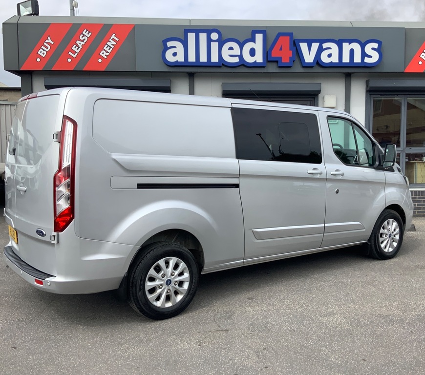 Ford Transit Custom 320 2.0 Ebl 130 Bhp L2 Long Limited Crewcab 6 Seat LC72BYX Silver #6