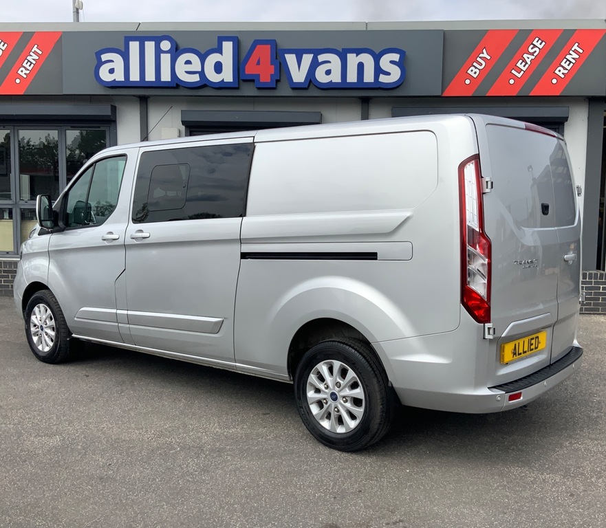 Ford Transit Custom 320 2.0 Ebl 130 Bhp L2 Long Limited Crewcab 6 Seat LC72BYX Silver #4