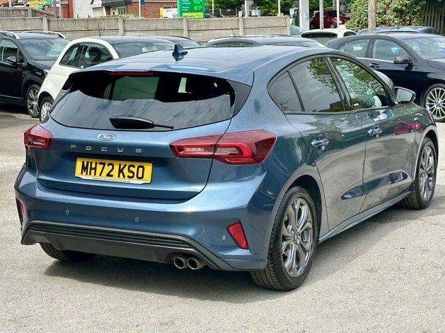 Ford Focus 1.0T Ecoboost St-line Hatchback MH72KSO Blue #4