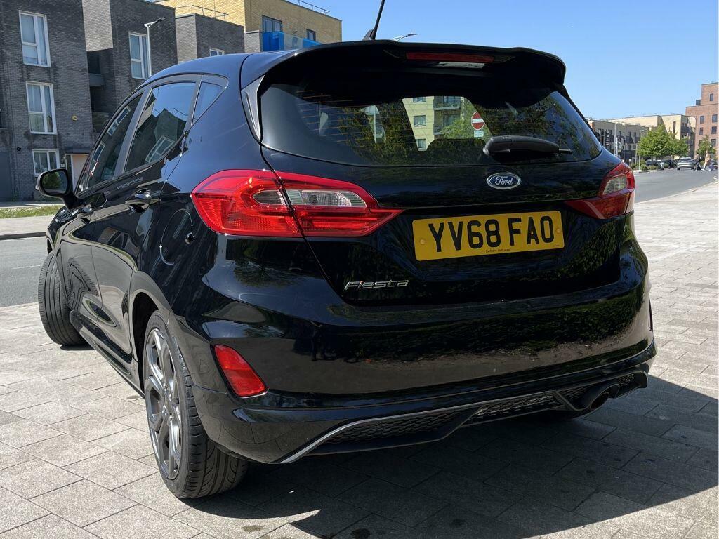 Ford Fiesta 1.0T Ecoboost St-line Euro 6 Ss YV68FAO Black #5