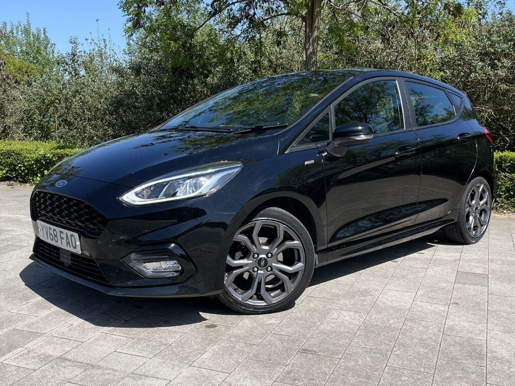 Ford Fiesta 1.0T Ecoboost St-line Euro 6 Ss YV68FAO Black #3