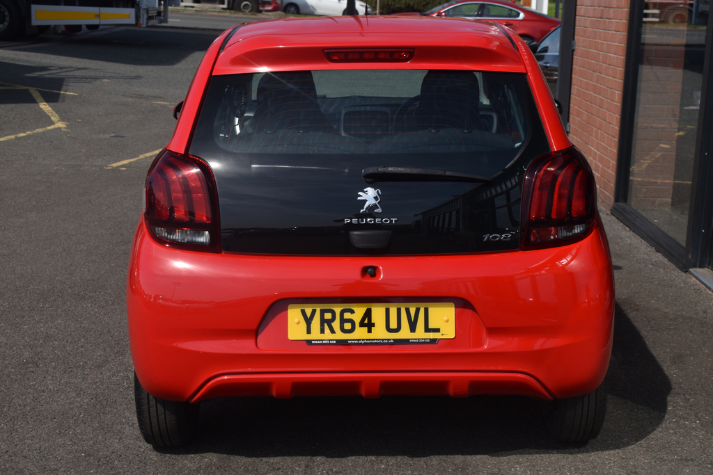 Peugeot 108 1.0 Vti Active Hatchback Euro 5 YR64UVL Red #6