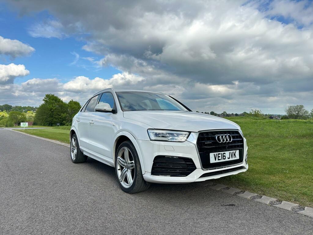 Audi Q3 2.0 Tdi S Line Plus S Tronic Quattro Euro 6 Ss VE16JVK White #5