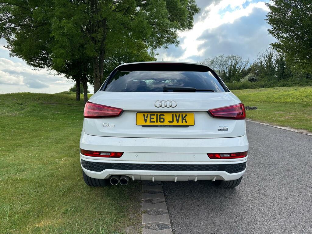 Audi Q3 2.0 Tdi S Line Plus S Tronic Quattro Euro 6 Ss VE16JVK White #6