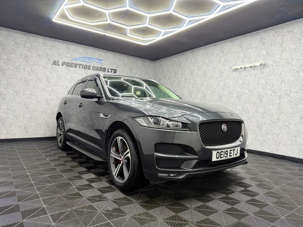 Jaguar F-Pace 2.0 D180 Portfolio Awd Euro 6 Ss OE19ETJ Grey #5