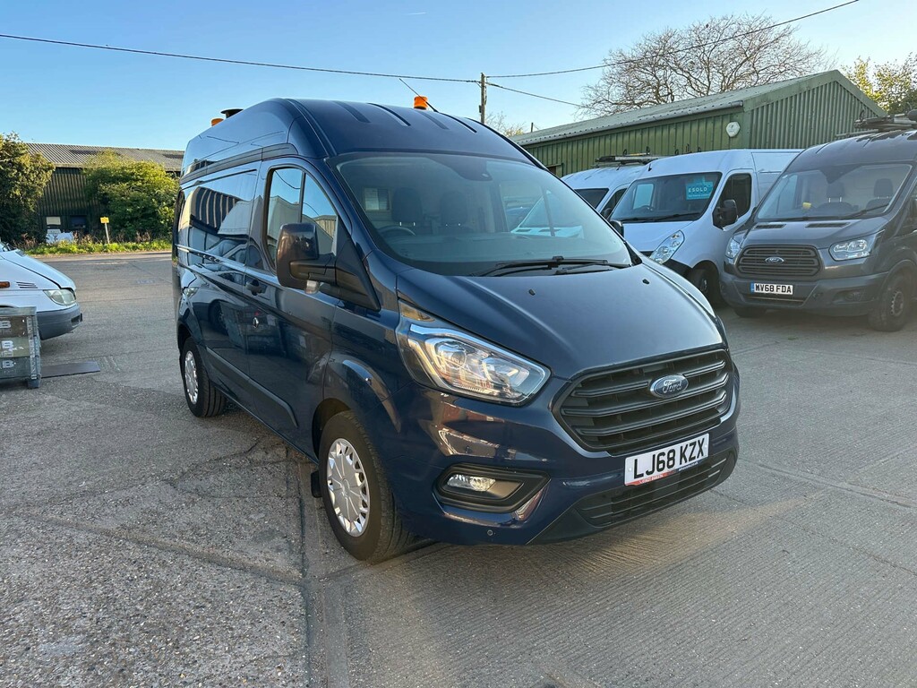 Ford Transit Custom 320 Ecoblue Trend Panel Van L1 H2 Euro LJ68KZX Blue #2