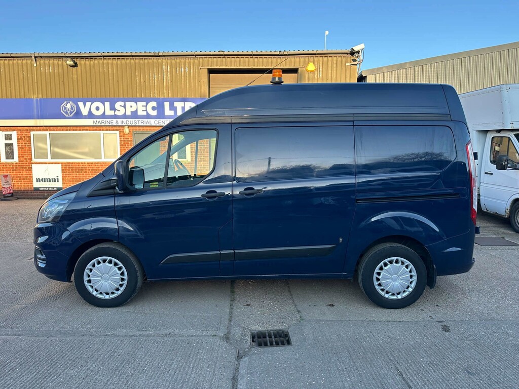 Ford Transit Custom 320 Ecoblue Trend Panel Van L1 H2 Euro LJ68KZX Blue #4